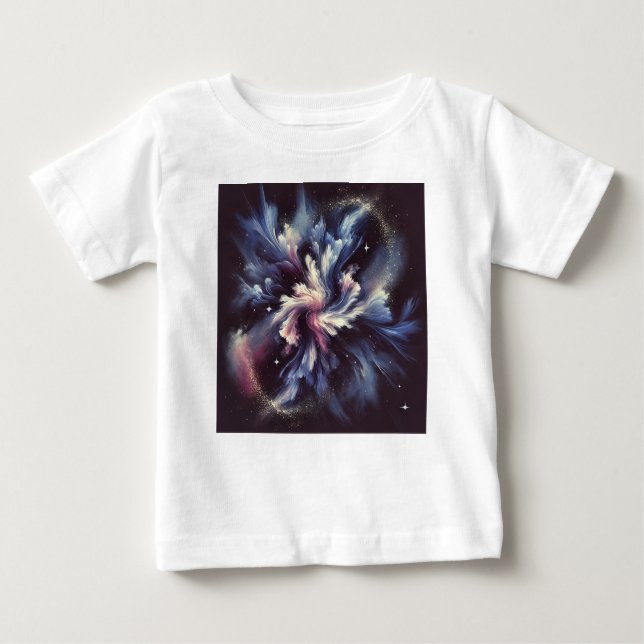 En abstrakt galaxisk design som fångar mysteriet m t shirt (Framsida)