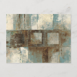 En Abstrakt i Blue och Brown Vykort