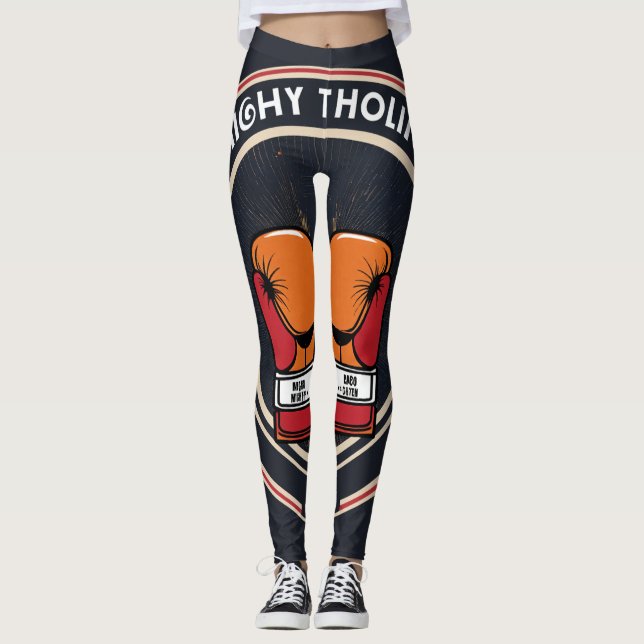 En abstrakt, minimalistisk, enkel logotyp för en s leggings (Framsida)