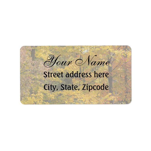 en adressetikett (Framsidan)