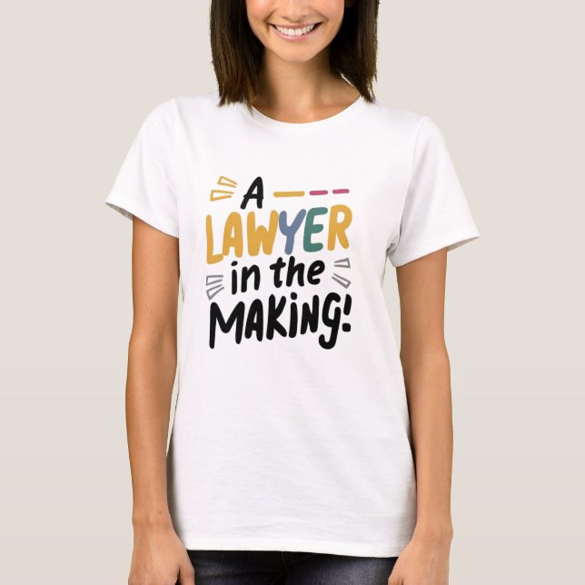 En advokat under utbildning t shirt (Framsida)