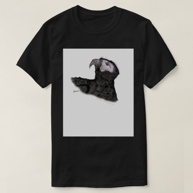en african grått parrot t shirt (Design framsida)