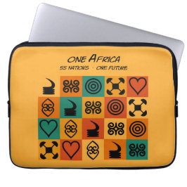 En Afrika – Adinkra – Ghana - Laptop Fodral