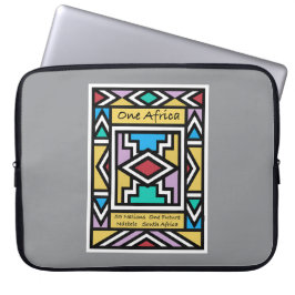 En Afrika – Ndebele – Sydafrika & Zimbabwe - Laptop Fodral
