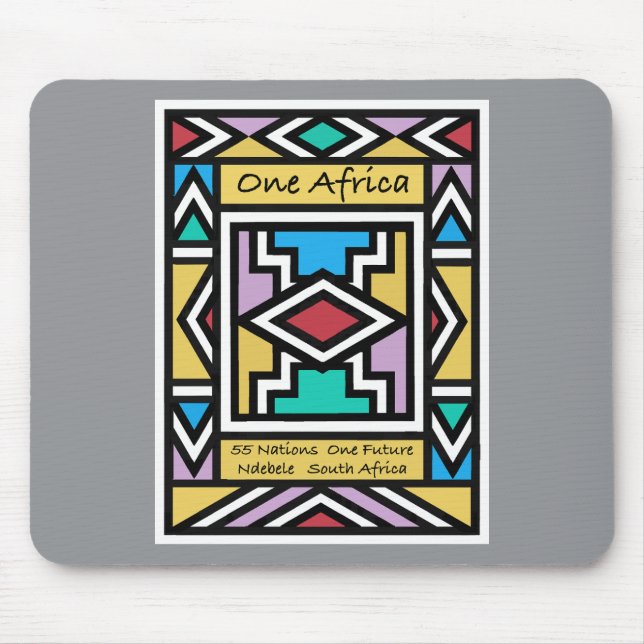 En Afrika – Ndebele – Sydafrika & Zimbabwe -  Musmatta (Framsidan)