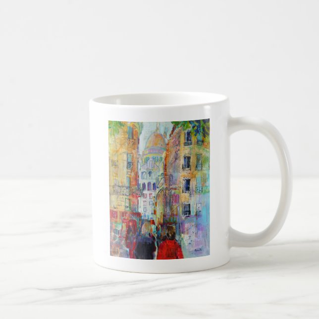 En afton går till Sacre Coeur Kaffemugg (Höger)