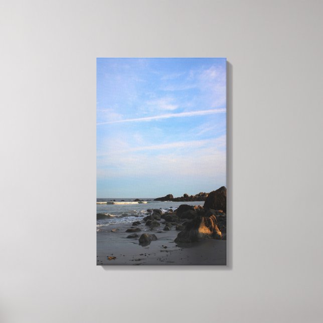 En afton på hökstranden canvastryck (Framsida)