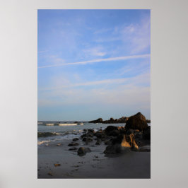 En afton på hökstranden poster