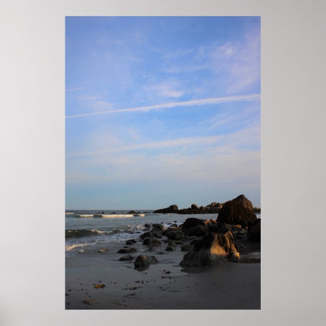 En afton på hökstranden poster (Framsidan)