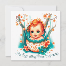 En Ägg-stra Ny Början Julkort