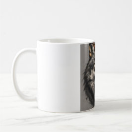 En aggressiv varg Mugg-design Kaffemugg