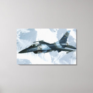 En Aggressor F-16 Canvastryck