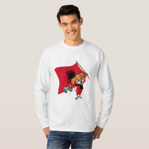 En albansk fan hund t shirt