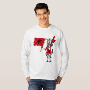 En albansk zebra t shirt