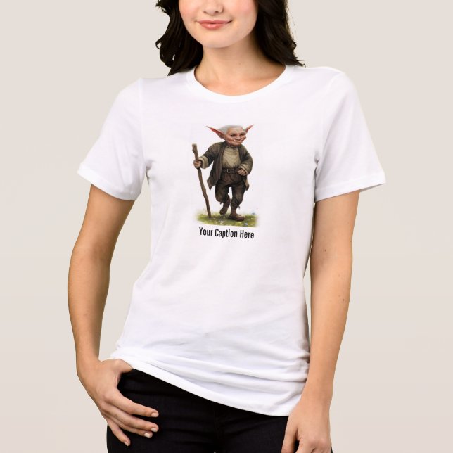 En äldre Elf startar en resa T Shirt (Framsida)