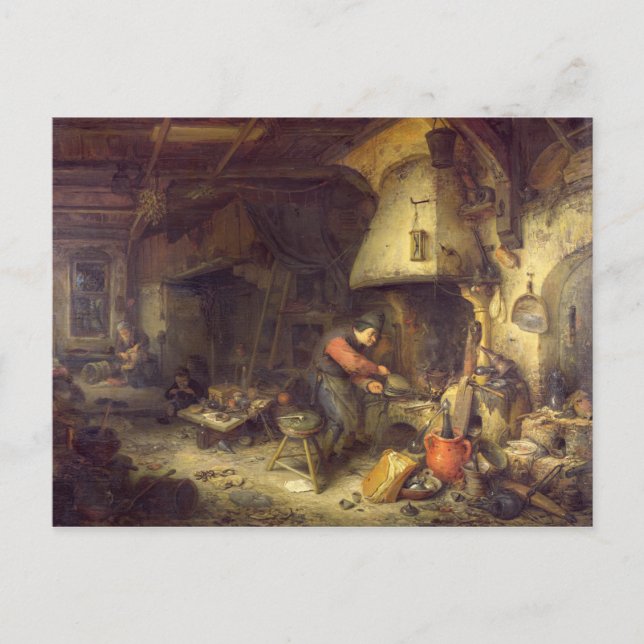 En alkemist, 1611 vykort (Framsida)