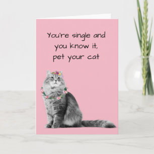 En Alla hjärtans dag, Cat Lover Funny Kort
