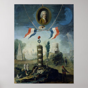 En allegori av revolutionen poster