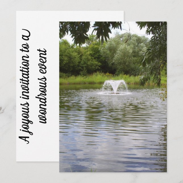 En allmän inbjudan till din händelse (Fram/baksida)