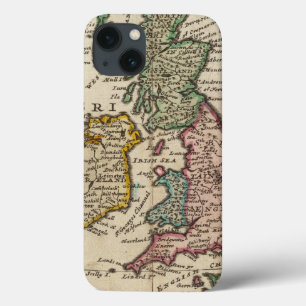 En allmän karta av Storbritannien och Irland