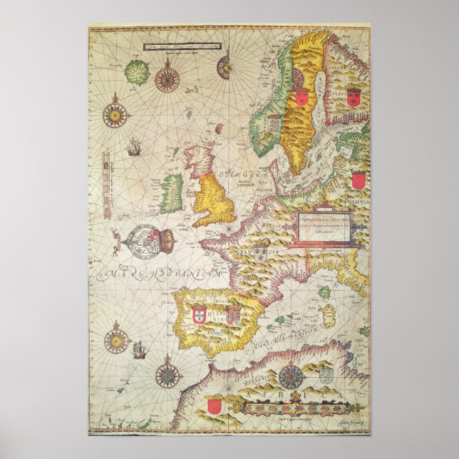 En allmän karta poster (Framsidan)