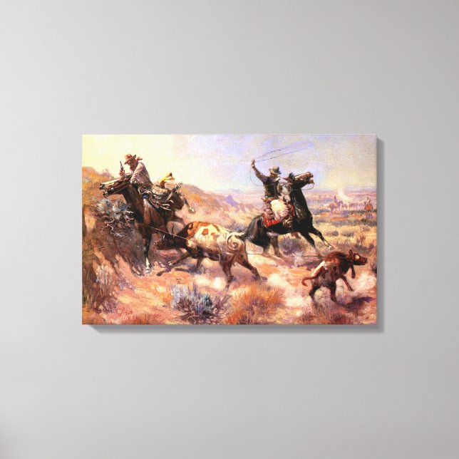 En allvarlig dom från Charles M. Russell Canvastryck (Framsida)