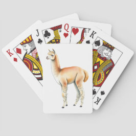En alpaca med lång hals casinokort