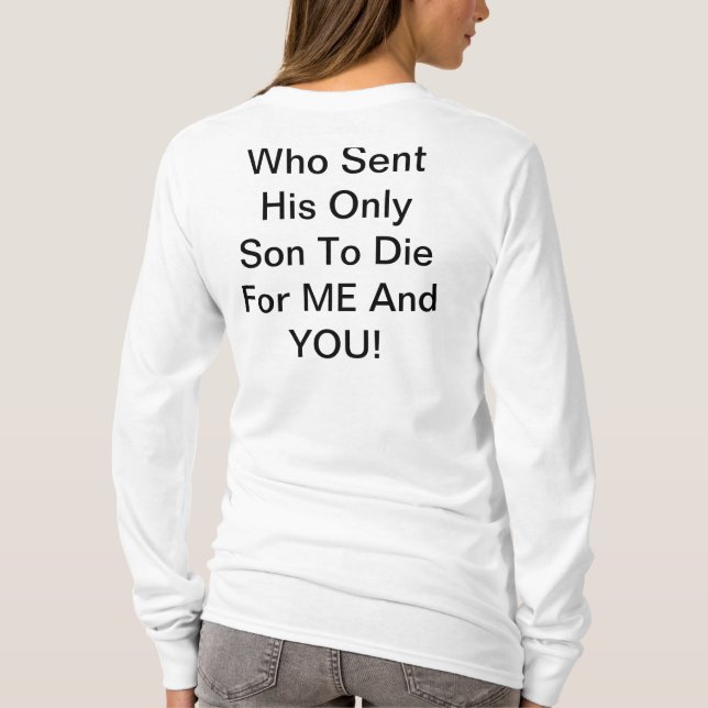 En älska gud tee shirt (Baksida)