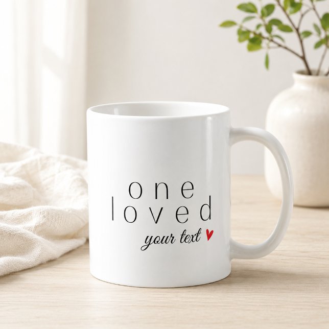 En Älskad [Anpassad Text] Kaffemugg (Skapare uppladdad)