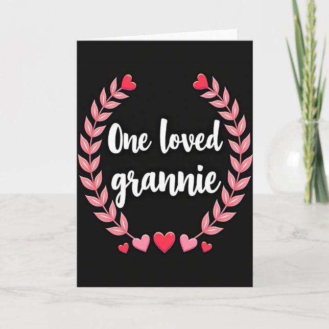 En älskad mormor Anpassad kort (Framsida)