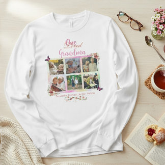 En älskad mormor fotokollage personliggjort t shirt