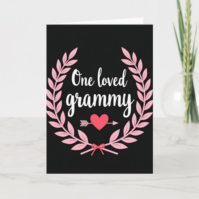 En älskad mormor hej kort (Framsida)