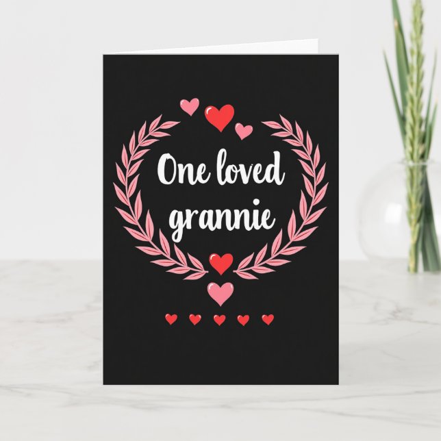 En älskad mormor specialkort kort (Framsida)