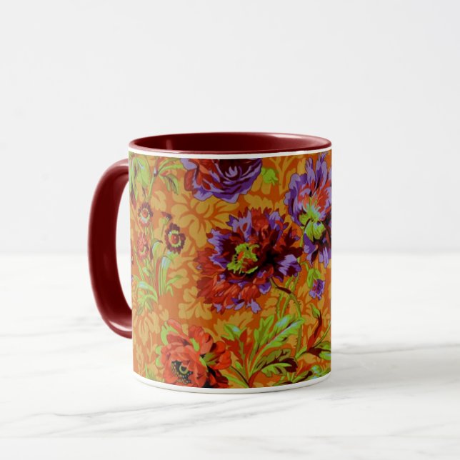 En älsklig Philip Jacobs Fabric-Blommigt Brocade M Mugg (Framsida vänster)