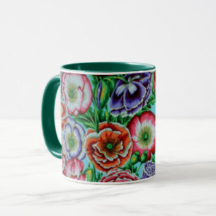 En älsklig Philip Jacobs Fabric Poppy Garden Mugg