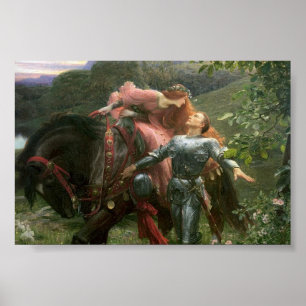 En älskvärd dam och henne riddare poster
