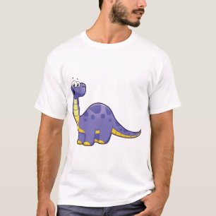 En älskvärd purpurfärgad dinosaur t shirt