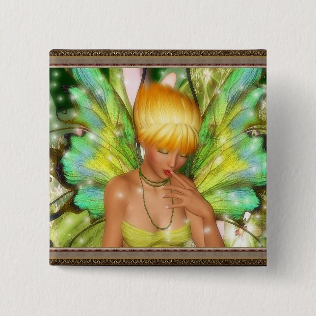 En älva munterhet knapp (Framsida)