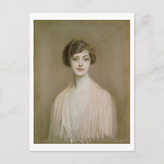 En Amerikan (pastell på duk) Vykort (Framsida)