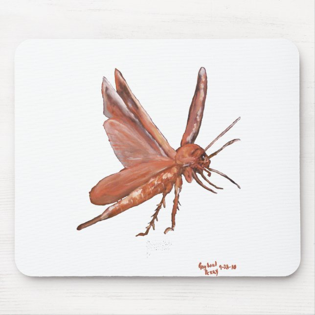 "En amerikankackerlacka" Mousepad Musmatta (Framsidan)