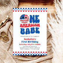 En amerikansk Babe 4:e juli första Födelsedagsfest