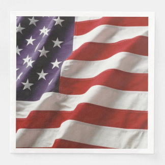 En amerikansk Flagga Pappersservett