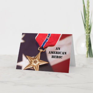 En amerikansk Hero! Tack Kort
