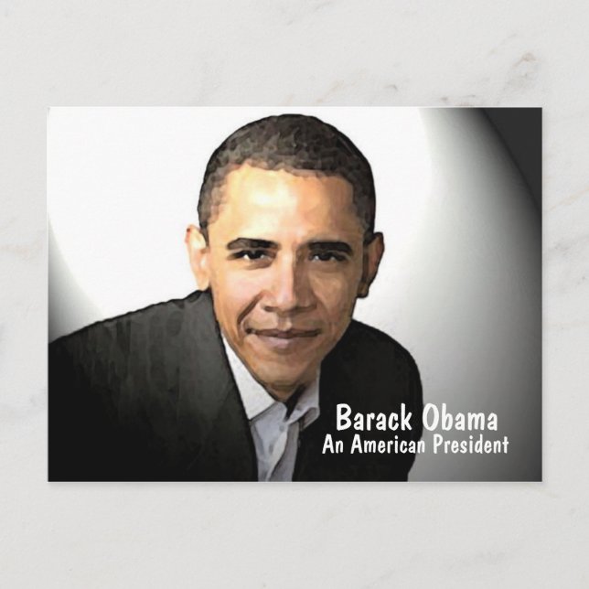 En amerikansk president vykort (Framsida)