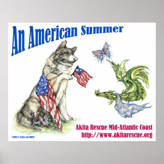 En amerikansk sommar (liggande) poster