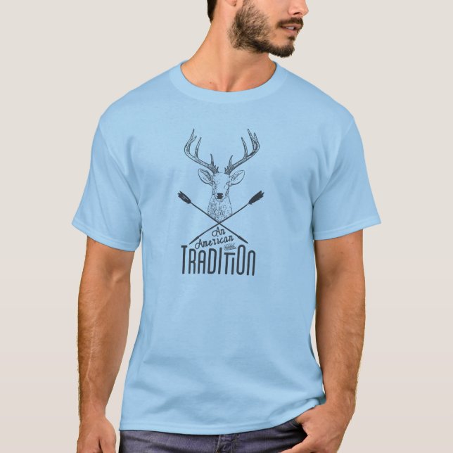 En amerikantradition: Head Wood pilbågejakt för Tee (Framsida)