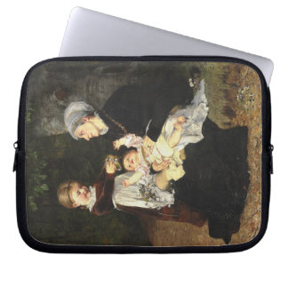 En Ammes Besøg - Bertha Wegmann Fine Art Laptop Fodral
