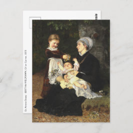 En Ammes Besøg - Bertha Wegmann Fine Art Vykort