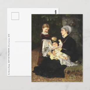 En Ammes Besøg - Bertha Wegmann Fine Art Vykort