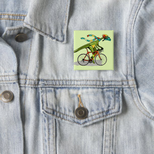 En Anabisetia Dinosaur Riding A Bicycle. Knapp